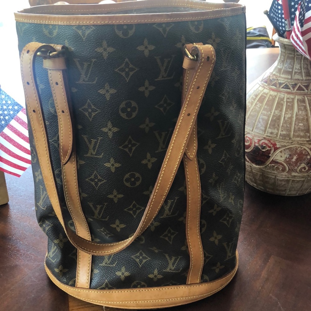 Louis Vuitton bucket bag France 1996.  Largest bag